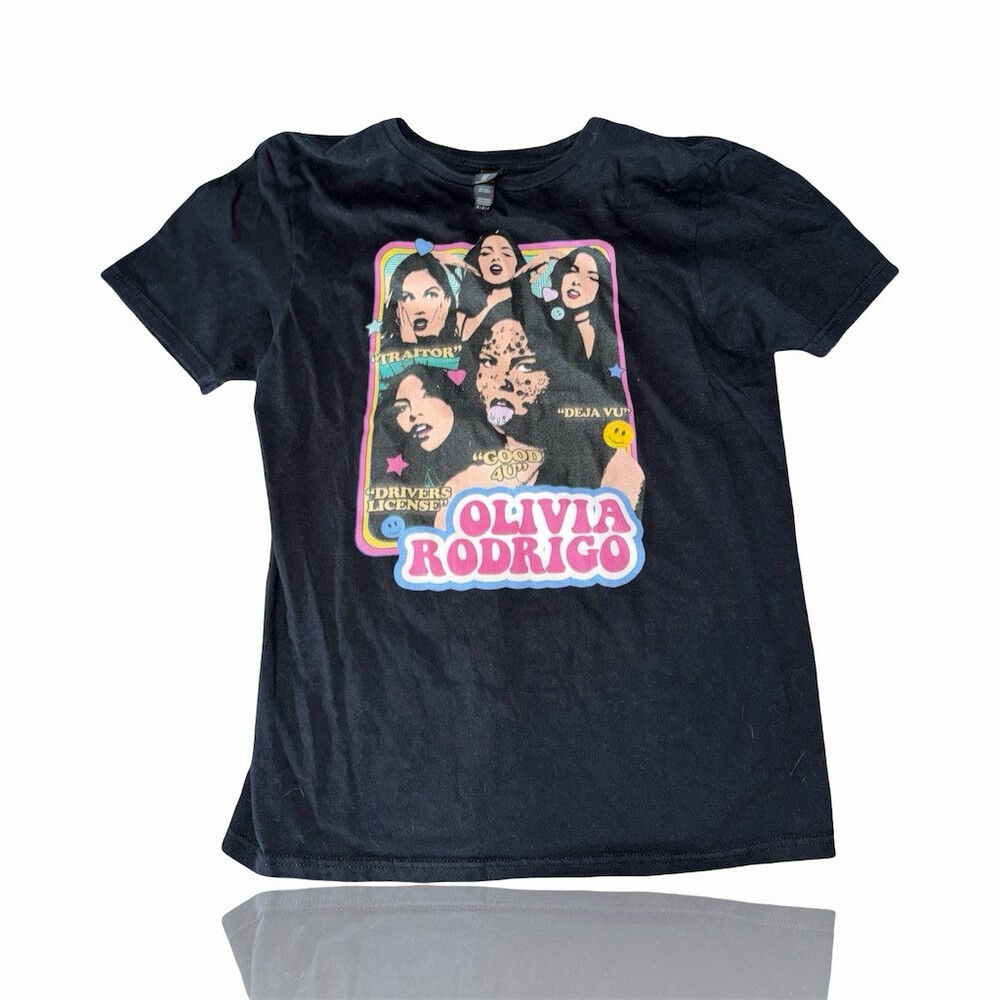 Olivia Rodrigo T-Shirt Unisex Adults Size M Black Graphic Pop Tour Tee